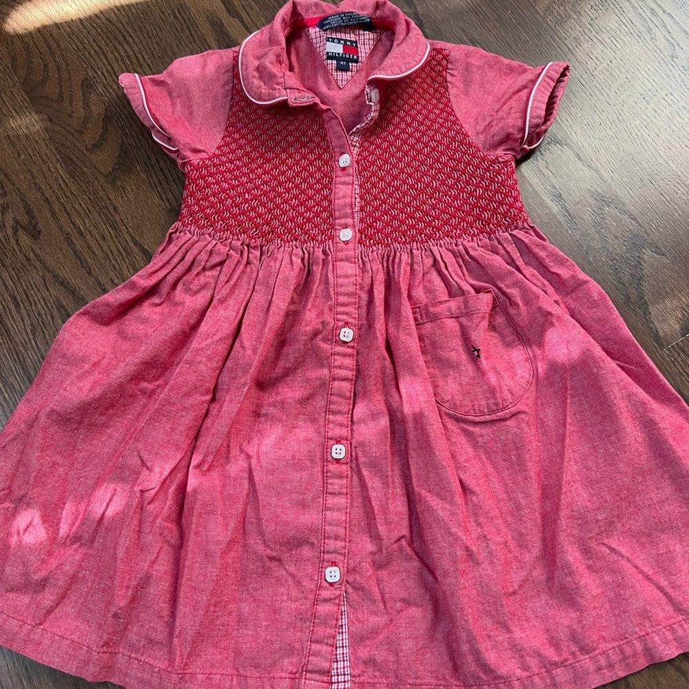 4T red Tommy Hilfiger dress
